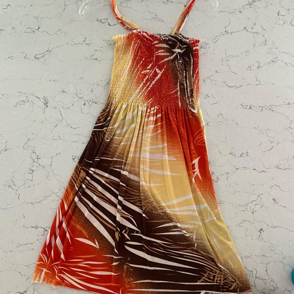 Soft spaghetti strap dress/cover up